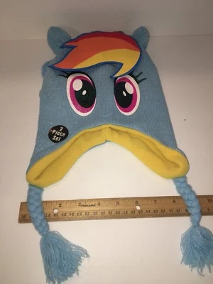 Hasbro Girls My Little Pony 2 Piece Hat & Gloves Winter, New - Image 1 of 4