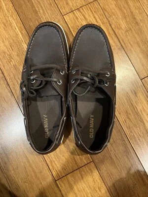 Sapato de barco marrom masculino não usado Old Navy tamanho 9 - Imagem 1 de 4