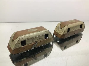ROSSIGNOL AUTORAIL BUGATTI C-R20 TRAIN CARTS TIN TOY -BROWN L30.0cm- POOR - 404 - Picture 1 of 7