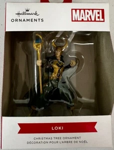 Hallmark 2021 Disney Marvel AVENGERS LOKI 3,5" decorazione albero di Natale in scatola nuovo con scatola - Foto 1 di 4