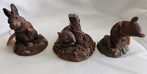 Vintage Tim Wolfe Chipmunk Mouse Rabbit Lot Of 3 EUC - Picture 1 of 9