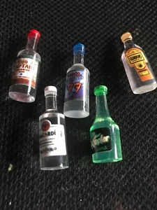 5PC MINI ALCOHOL BOTTLES. NEW - Picture 1 of 3