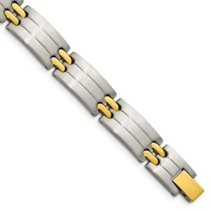 Stainless Steel Yellow IP-plated Bracelet - Picture 1 of 4
