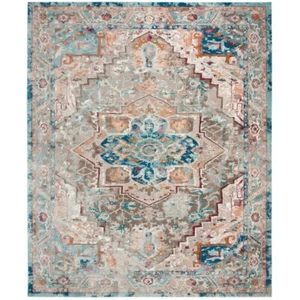 SAFAVIEH Aria Collection ARA119E Beige / Blue Rug - Picture 1 of 20