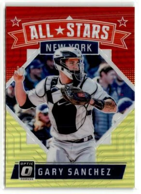Gary Sanchez New York Yankees 2018 Donruss Optic Red and Yellow #167 - Image 1 of 2