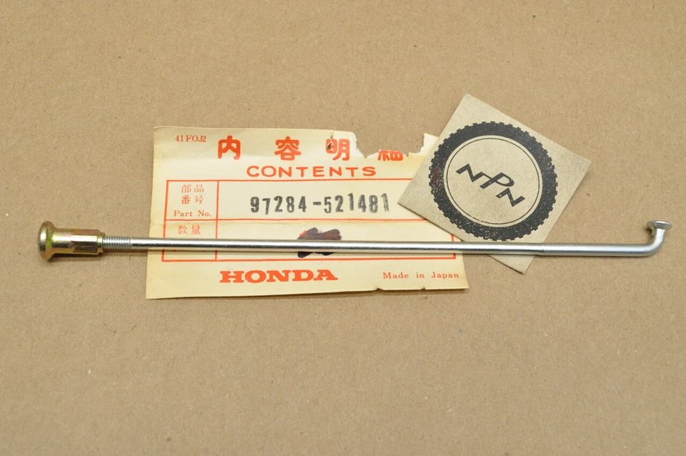 NOS Honda CB160 CL160 Front or Rear Wheel Spoke A & Nipple Set 97284-52148-1 - Image 1 of 1