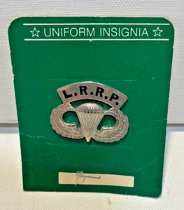 US Army Parachutist Jump Wings Long Range Reconnaisance Patrol Badge - Picture 1 of 2