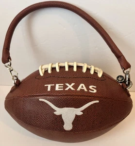 Texas Longhorns Football Purse With Zipper Top Open Long Strap New With Tags - Picture 1 of 7