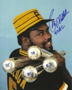 Autographed 8x10 BILL MADLOCK "4X BC" Pittsburgh Pirates photo w/Show Ticket - Picture 1 of 1