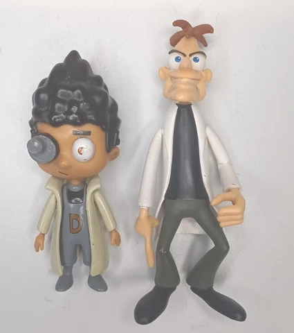 2011 Jakks Phineas & Ferb Baljeet & Dr Doofenshmirtz Figures Disney Lot of 2 Cover