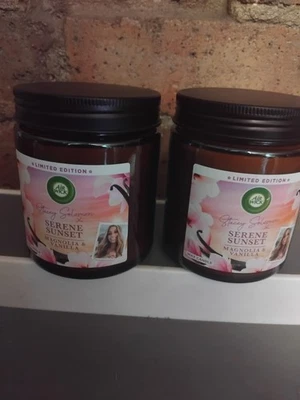 airwick candles serene sunset stacey Solomon x2 new 40hr burn time each - Image 1 of 3