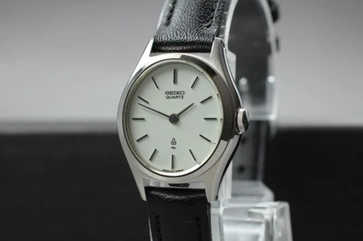 Vintage 1977 N MINT Seiko Belfina 43-7030 Oval Steel Quartz Womens Watch JAPAN - Image 1 of 4