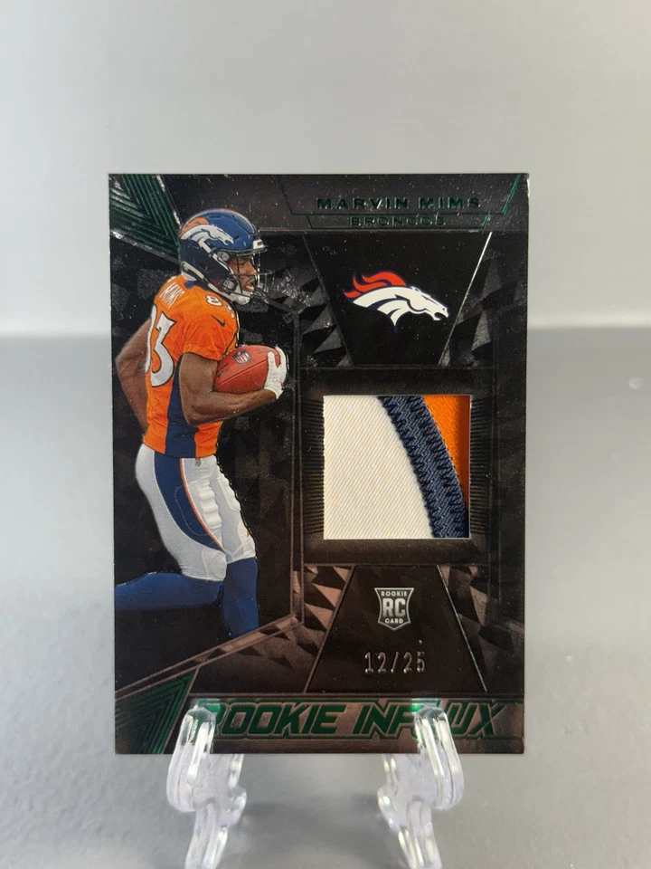 Panini Black Rookie Influx Marvin Mims Rookie Patch 12/25 - Image 1 of 2