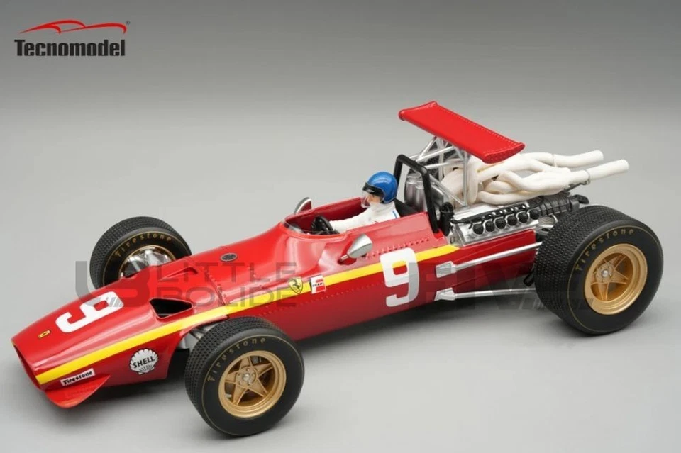 TECNOMODEL MYTHOS 1/18 - FERRARI 312 F1/68 - NURBURGRING GP 1968 (J. ICKX) TMD18 - Immagine 1 di 1