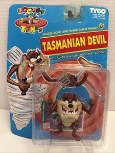 Figura de acción Looney Tunes Tasmanian Devil Super Spin Tornado Twist Tyco 1993 - Imagen 1 de 13