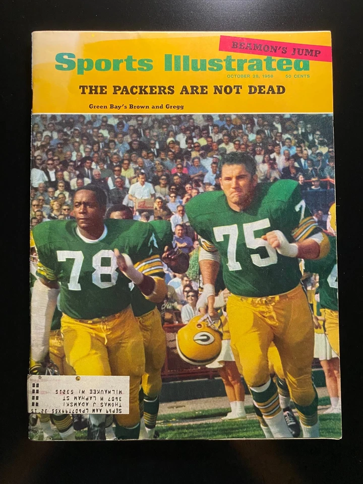 1968 Sports Illustrated THE PACKERS ARE NOT DEAD Brown & Gregg Cover Oct. 28 - Image 1 of 4