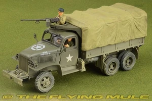 Forces of Valor 1:32 CCKW 2.5-Ton Truck US Army 1st Infantry Div w/3 Figures - Picture 1 of 8
