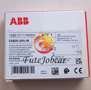 1pc ABB ESB20-20N-06 Installation Contactor 230V AC/DC 1SBE121111R0620 - Picture 1 of 2