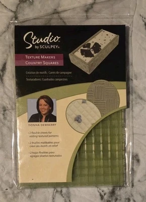 Fabricantes de texturas de estudio Sculpey cuadrados de campo nuevos, sellados envíos gratis Foto 1 de 2