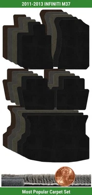 Juego de alfombrillas Lloyd Custom Ultimat para Infiniti M37 2011-2013 (5 piezas) #T3T Foto 1 de 4