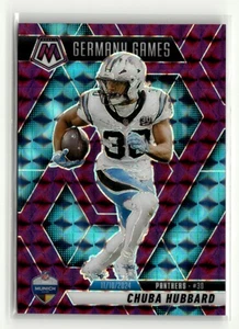 Chuba Hubbard 2025 Panini Mosaic Purple Mosaic 23/49 International Games [xlz103 - Picture 1 of 2