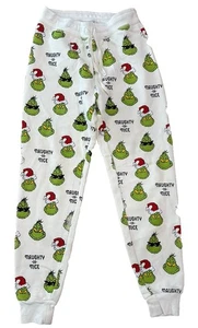 American Eagle Women’s Grinch Naughty Or Nice Cappuccino Sweatpants ~ XS - Picture 1 of 6
