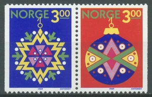 Norwegen 1989 Weihnachten Baumschmuck 1035/36 ZD postfrisch - Bild 1 von 1