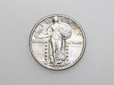 1927-P 25C STANDING LIBERTY SILVER QUARTER - Image 1 of 2