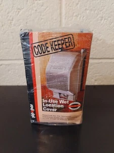 Red Dot Code Keeper Single Gang Vertical Medium GFCI Outlet Cover Wet Locations - Picture 1 of 4
