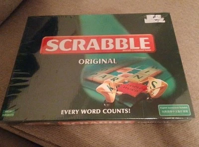 New Travel Scrabble Word Board Game Mattel 2005 Sealed Unopened - Image 1 of 2