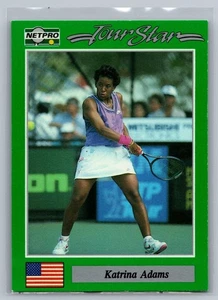 Tarjeta deportiva de tenis de Estados Unidos 1991 NetPro Tour Stars #62 Katrina Adams - Imagen 1 de 2