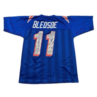 Camiseta Drew Bledsoe New England Patriots Vintage NFL Talla Juvenil Mediana EE. UU. 90s Foto 1 de 4