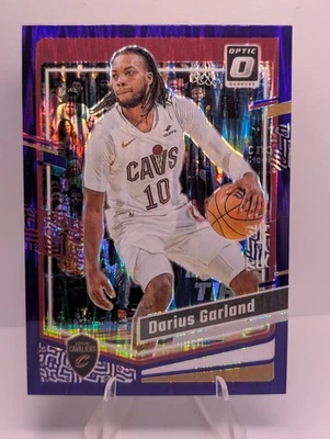 2023-24 Donruss Optic Darius Garland #31 Purple Shock Cleveland Cavaliers - Image 1 of 2