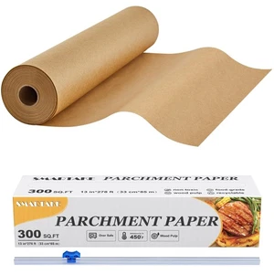 Backpapier Rolle zum Backen, 13 Zoll x 278 Fuß, 300 qm, Antihaft Backen... - Bild 1 von 9