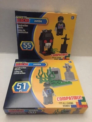 NEW Make It Blocks Zombie Sets - 106 pieces - Image 1 of 4