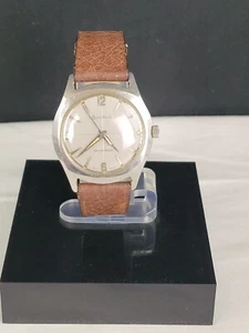 VINTAGE BULOVA SELFWINDING 11ALAC HERREN GRAUES ZIFFERBLATT 1965 UHR LÄUFT - Bild 1 von 9