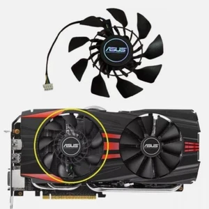 95mm ASUS AMD R9 280X 290 290X GTX 780 Ti Single Fan Replacement T129215SU R166a - Picture 1 of 4