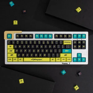 GMK Copy Cyberpunk Estilo Llavero Perfil de Cereza PBT Set para Cherry MX - Imagen 1 de 14