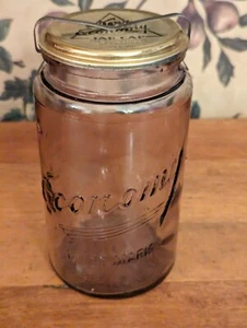 ANTICO MARCHIO ECONOMICO (KERR) VASO DA QUARTO. VIOLA - COPERCHIO E MORSETTO - Foto 1 di 9