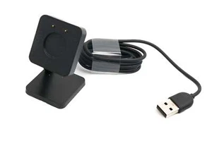 SYSTEM-S USB 2.0 Cable 100 CM Charging Dock for Honor Band 9 Smartwatch IN Black - Zdjęcie 1 z 4