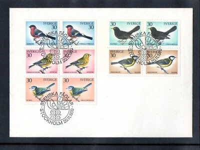 NICE LOT. VERY FINE USED FDC OF SWEDEN, (BIRDS), 1970, SEE SCAN. - Image 1 of 2
