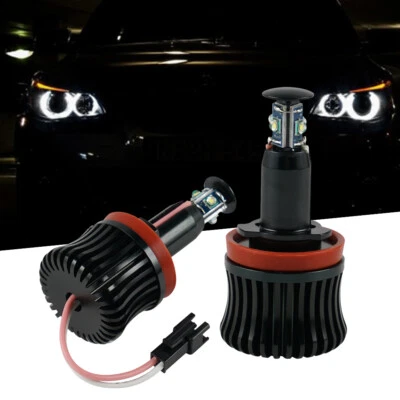 H8 White LED Angel Eyes Halo Marker Light Bulb Fit For BMW E92 E93 Pre-LCI 07-10 - Image 1 of 4