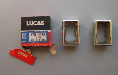 Lucas Chrome Switch Housings – Leyland – Austin, Morris, Riley, Wolseley - Image 1 of 4