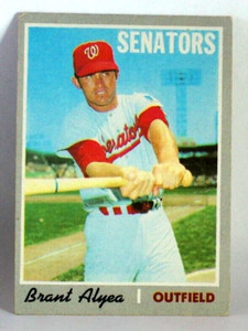 1970 Topps #303 Brant Alyea Senators OF Baseball Card - EX