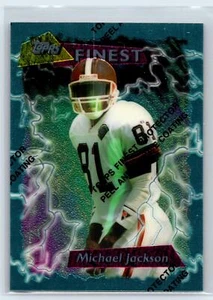 Michael JAckson 1995 Topps Finest Cleveland Browns #5 With Coating - Picture 1 of 2