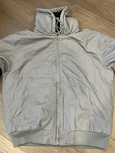 CornerStone Washed Duck Cloth Insulated Hooded Work Jacket CSJ41 Metal Gray L - Picture 1 of 7