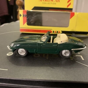 MC Toy Jaguar E Cabriolet - 1:40 Scale Pull Back N Go - New But Box Has Wear - Picture 1 of 9