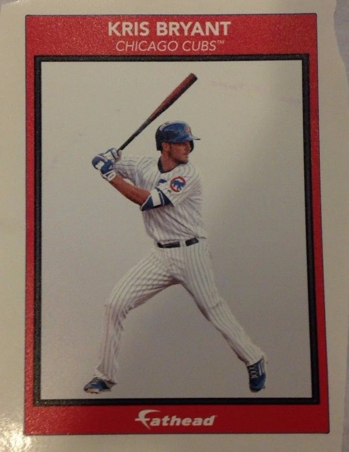 Виниловая наклейка KRIS BRYANT Cubs MVP рекламная панель 4 дюйма x 6 дюймов FATHEAD MLB настенная графика - Изображение 1 из 3