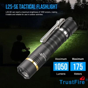 TrustFire 1050LM Type-C torcia tattica LED ricaricabile torcia LED tascabile US - Foto 1 di 18