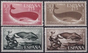 F-EX57913 FERNANDO POO MNH 1960 MARINE WILDLIFE WHALE FISH STAMP DAY. - Picture 1 of 2